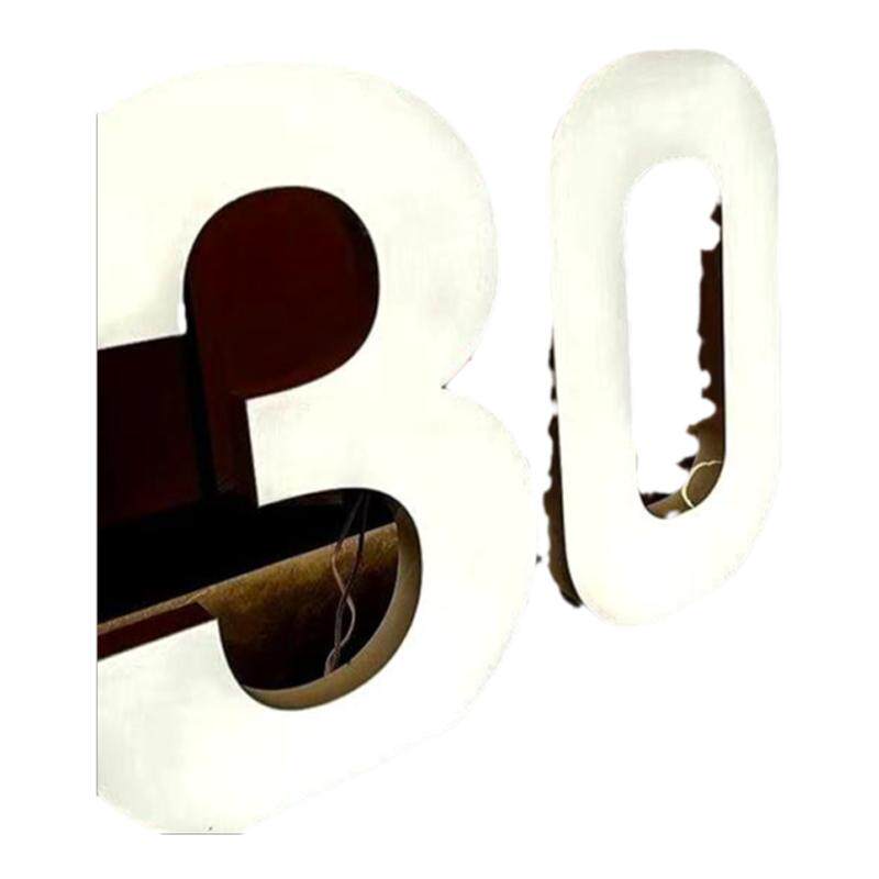led数字灯布置marryme发光字母灯