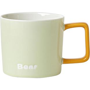 牧初陶瓷马克杯家用喝水水杯法式咖啡杯早餐杯情侣简约女生杯子