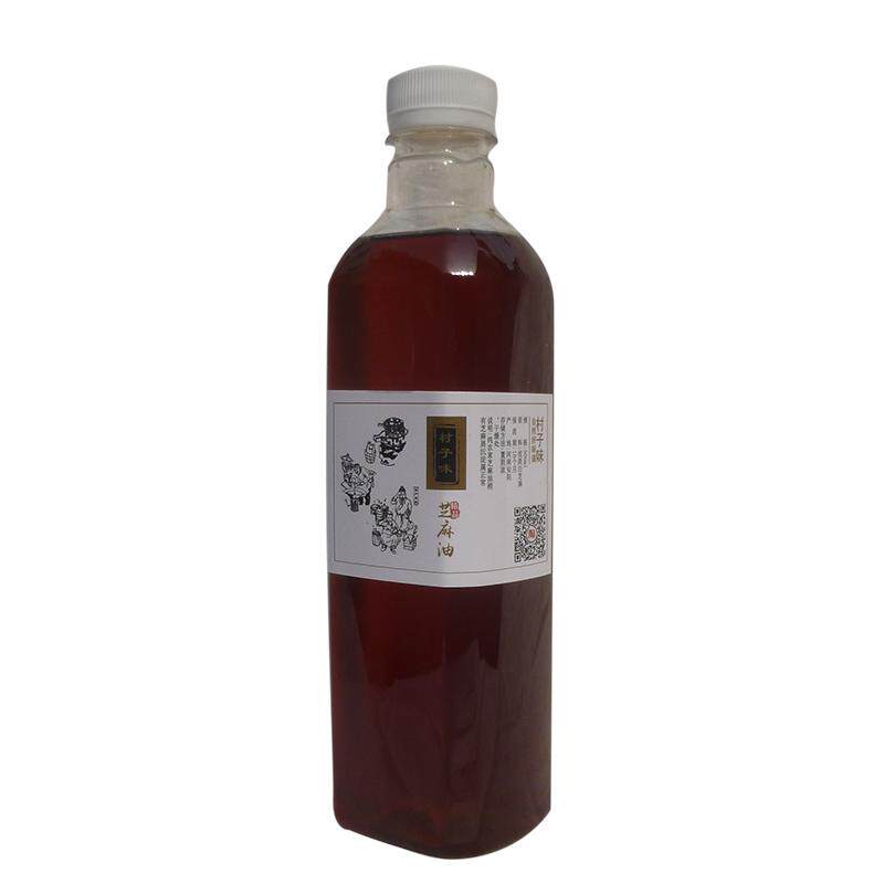 正宗河南农家自榨白芝麻纯正小磨香油家用蘸料凉拌月子麻油500ml