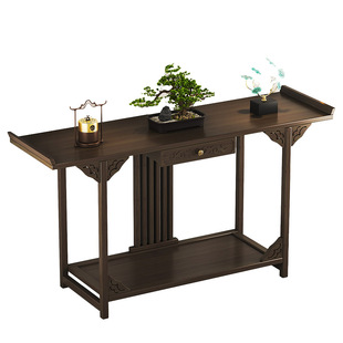 供桌香案家用神台中式订婚宴台小桌子非实木简约玄关桌靠墙窄条桌