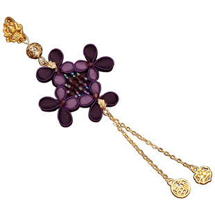 汉服盘扣扣子中式紫阳花压襟胸针中式衬衫胸针手工编织纽扣装饰扣