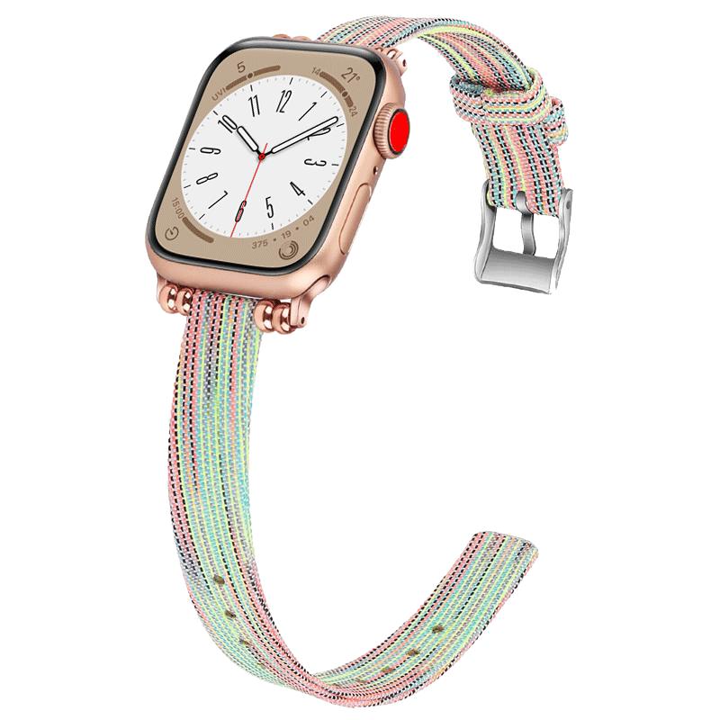 适用苹果手表iwatch11/12表带s10表带皮质applewatch10代腕带SE秋冬S9女S7个性S6/5高级女生5潮ultra2手表带3
