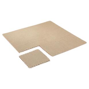 NITORI宜得利家居客厅加厚榻榻米卧室地垫附带边条毛绒拼接地垫