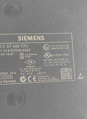 西门子S7400CPU6ES74165HS060A