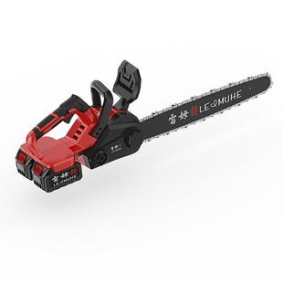 电锯锂电池大容量家用锯树伐木锯木工专用大功率电链锯小型充电式