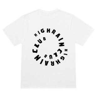 high rain夏季设计感小众百搭t恤潮牌流行青少年白色纯棉运动短袖