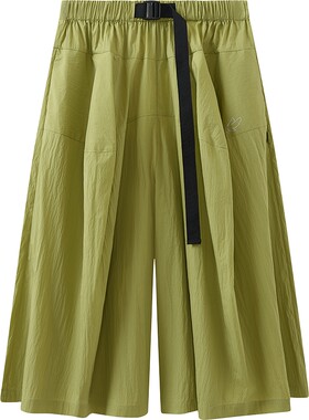 【speedo联名 城市美学】播轻量肌理棉轻户外阔腿裤女BDT2KD2960