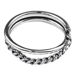 韩版链条流苏笑脸戒指女小众设计感复古时尚开口指环可调节食指戒