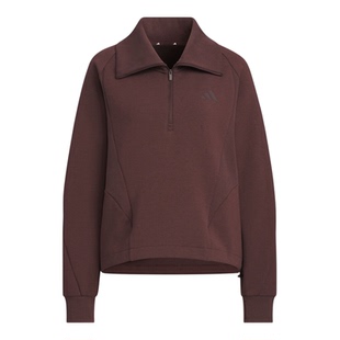 adidas阿迪达斯女子运动休闲半拉链套头衫卫衣KF2546