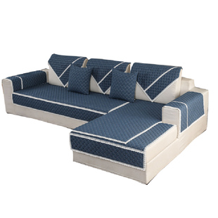 亚麻沙发垫布四季通用艺简约现代棉麻实木沙发垫巾套纯色加厚防滑