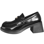 喵唔的天空2025年新款粗跟单鞋女黑色厚底小皮鞋英伦学院风乐福鞋