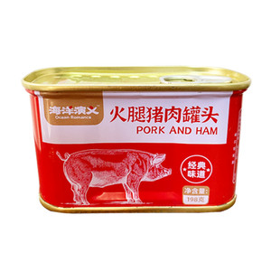 海洋演义火腿猪肉罐头198g/罐*6罐