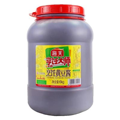 正宗海天烹饪黄豆酱6kg*1大桶