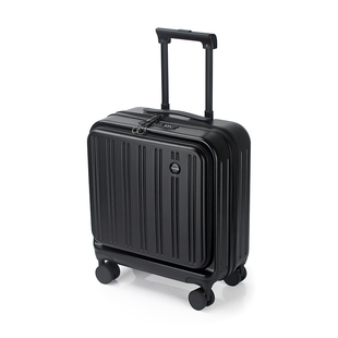 法尼茜前开盖拉杆箱商务男女小号16寸登机长箱子密码出差旅行李箱