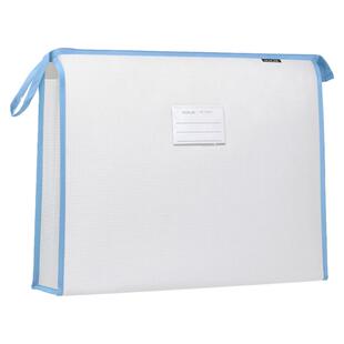 超大a3美术袋立体收纳袋EVA透明网格8开8k文件袋手提拉链补习袋大容量学生画稿袋画画工具分类初中加厚手拎袋