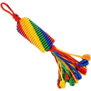 金刚结车挂件手工编织绳保平安转经结哈达结汽车包包挂件车内饰品