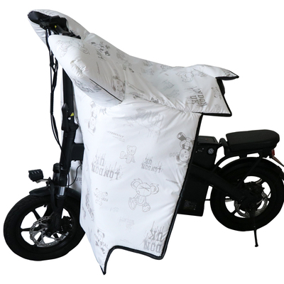 折叠电动自行车开叉挡风被冬护肩