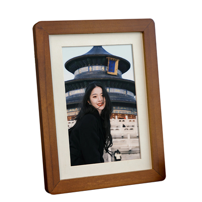 实木相框空框洗照片做成相框6寸7寸8寸a4全家福圆角照片相框摆台