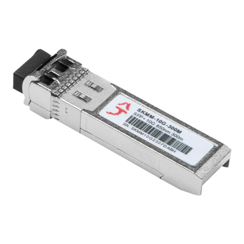 兮克10G/25G/100G万兆光转电模块RJ45多模单模SFP光纤电口双纤交换机SKT-10G-30M