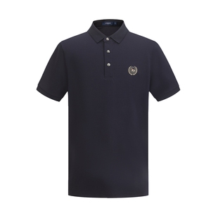 【凉爽舒适】LONDA伦德马夏季男士短袖商务polo衫休闲刺绣T恤男装