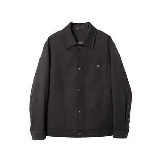 利落有型 细腻自然质感 秋冬男士翻领短款皮衣夹克短款夹克外套男