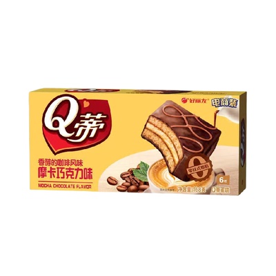 好丽友摩卡巧克力168g小吃早餐