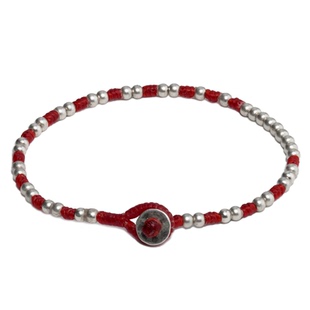 RONINMADE小众手工奥萨奇编织红绳男女银手链情侣新年礼物