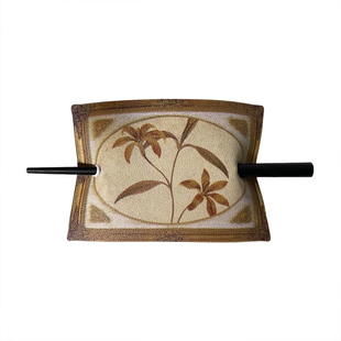 新中式马尾刺绣发簪女后脑勺2026新款国风古风簪子头饰发钗发饰品