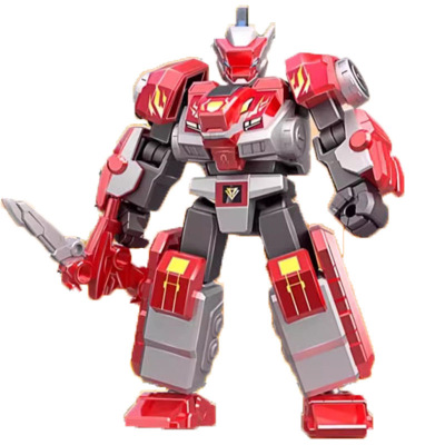 量子战队恐龙守护拼装积木人盲盒