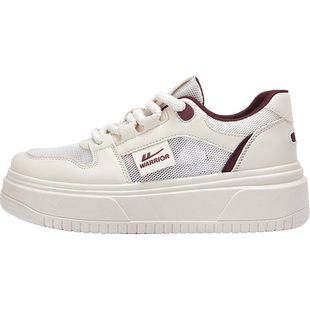 回力官方旗舰店女鞋2026新款夏季网面透气小白鞋女休闲厚底板鞋女