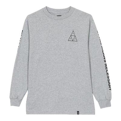 HUF  春夏款男士圆领套头几何标志长袖T恤银泰百货精品 301365