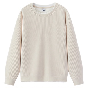 商场同款|森马卫衣男冬季加绒华夫格假两件2025新款时尚百搭上衣