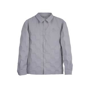 凯莱牧户外羽绒服女2025衬衫领轻薄白鸭绒保暖羽绒夹克短款外套男