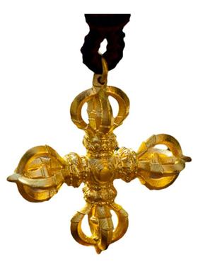 十字金刚杵吊坠藏元素情人节礼物