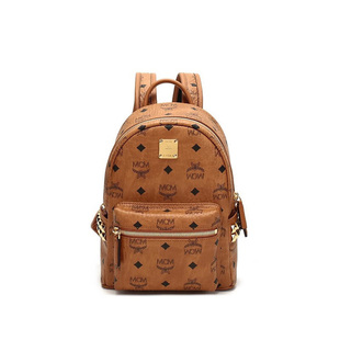 【自营】MCMMini Stark侧饰铆钉Visetos双肩背包MMKAAVE10休闲