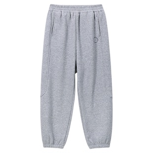 Bluem大童冬季加绒加厚运动长裤