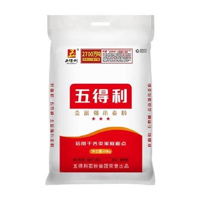 五得利金富强中筋面粉10kg×1袋