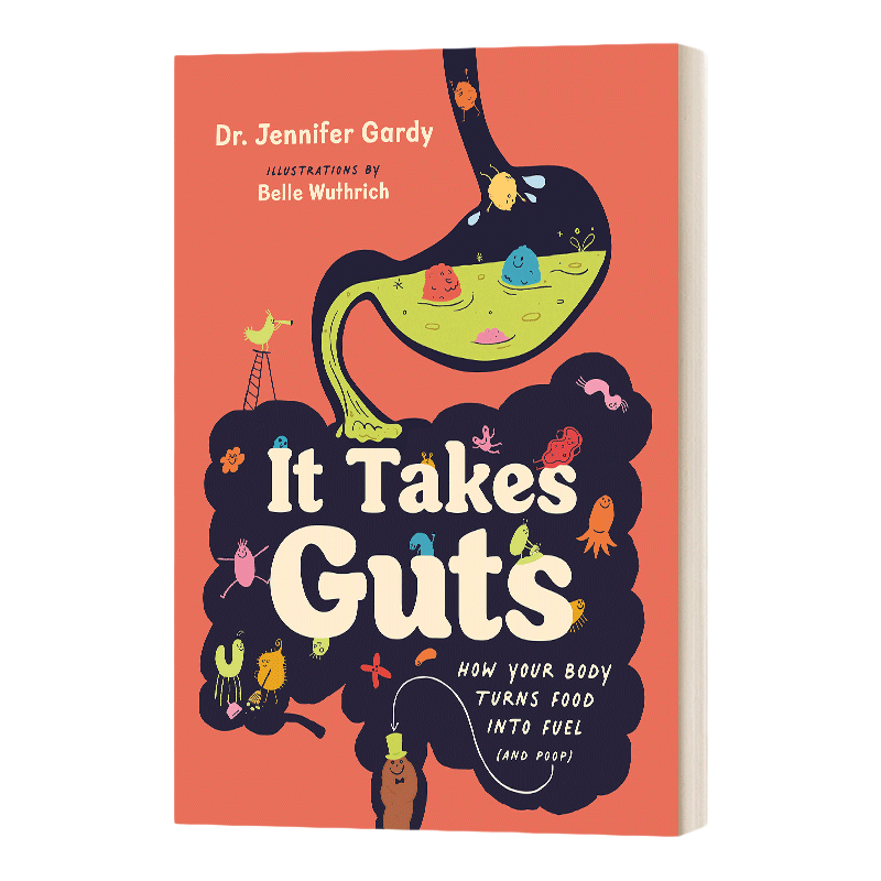 英文原版绘本 It Takes Guts 这需要勇气 身体如何把食物转化为燃料 精装 黄柏奖入围作品 英文版 进口英语原版书籍儿童外文书