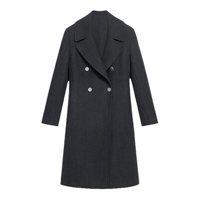 【100%绵羊毛】BLUE ERDOS西装领毛呢大衣B246K5018