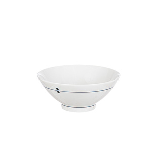 霜山瓷碗日式釉下彩蓝点点系列汤碗家用吃面碗馄饨碗耐高温可微波