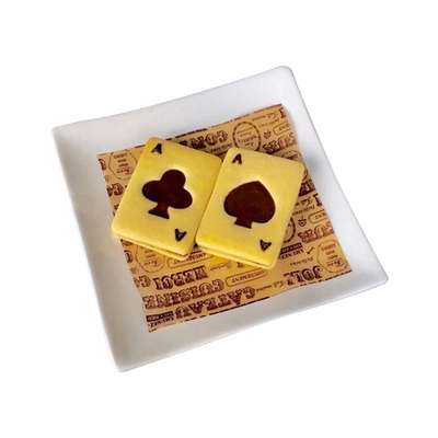 卷卷游戏扑克牌红心黑桃翻糖饼干