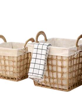 ins风民宿布艺手工环保收纳筐