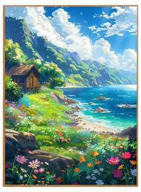 数字油画diy手工填色高级感