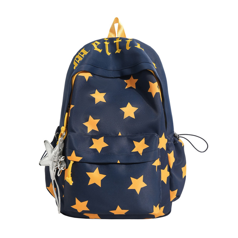 星星印花大容量中小学生书包