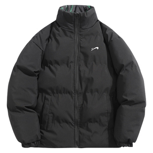 贵人鸟双面穿棉服外套男女款2025年秋冬季加厚棉衣男士立领棉袄子