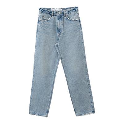 牛仔裤直筒高腰moussy爆款