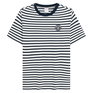 Brooks Brothers/布克兄弟男士26春夏新款条纹圆领撞色短袖T恤