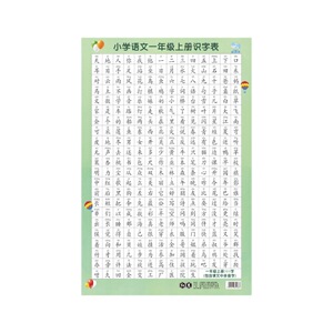 一二年级识字表挂图汉语拼音学习