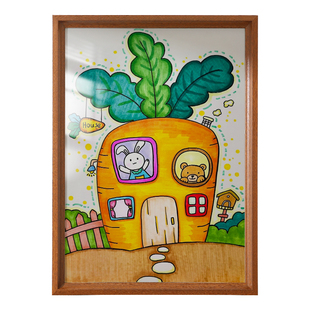 画框装裱儿童美术作品收纳展示框架4k8k油画挂墙自己装裱相框空框