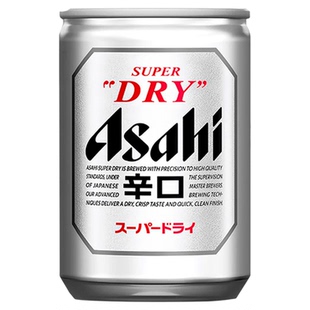 日本原装进口朝日啤酒ASAHI生啤辛口135ml*24罐精酿迷你罐装mini